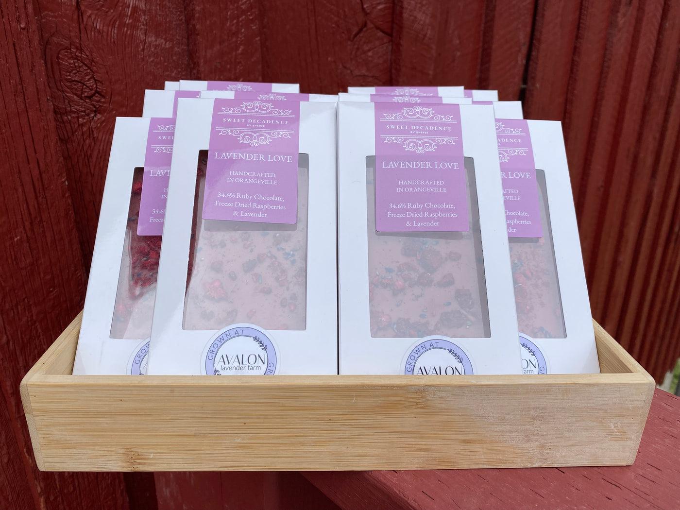 Lavender Love (Raspberry Lavender) Chocolate Bar
